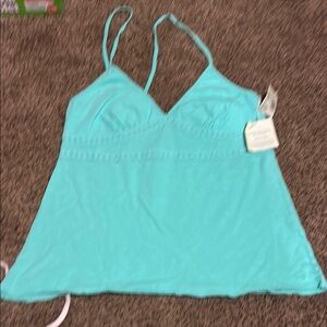 Aqua Blue american eagle halter Top NWT vintage